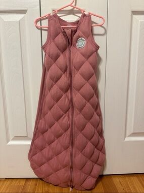 Girls' Quilted Sleep Sack One-Piece - Dusty Rose